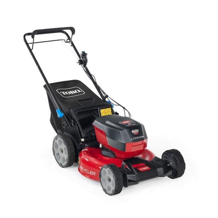 60V Max* 21 in. (53 cm) Recycler® Self-Propel w/SmartStow® Lawn Mower with 6.0Ah BatteryWith Flex-Force Power System®