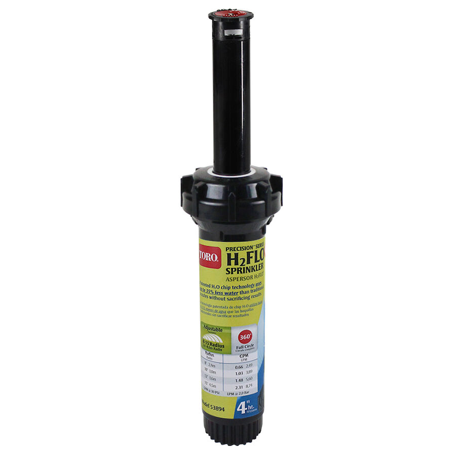 Toro H₂FLO™ Precision™ Spray Sprinkler, 4" Pop-Up with Nozzle