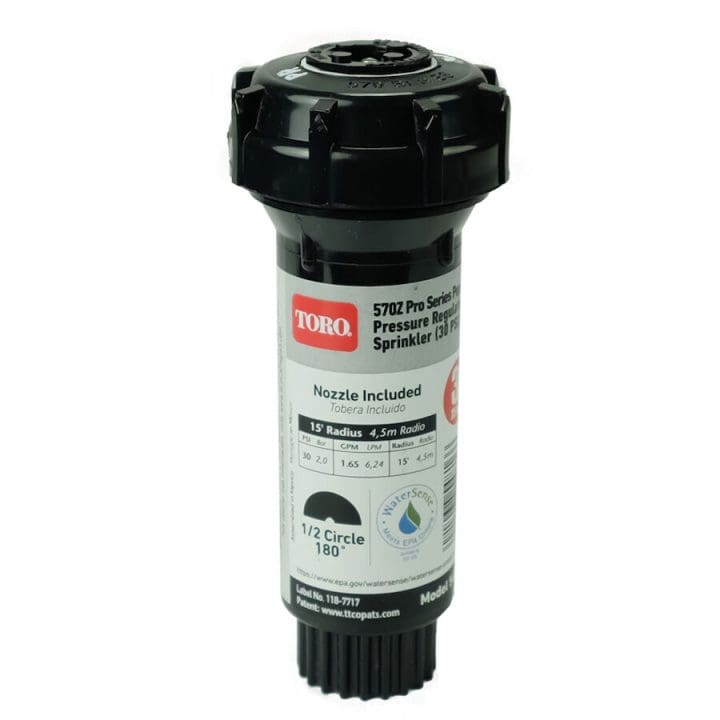 Toro 3 in. Pop Up Fixed Spray w/PR, Half Circle - 15 ft. Nozzle