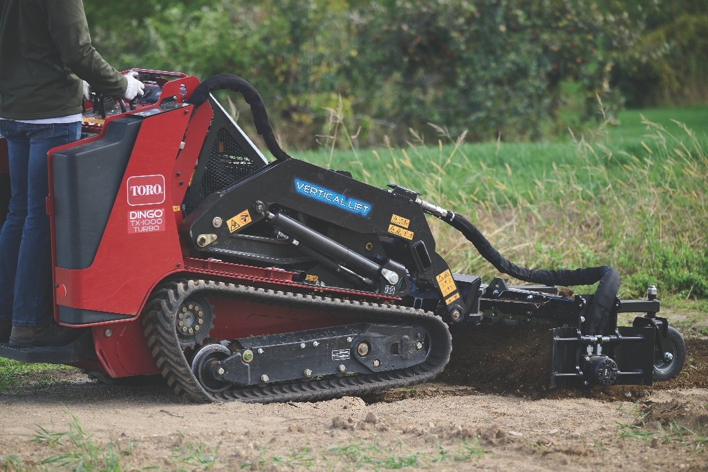 A Dingo Skid Steer in Action